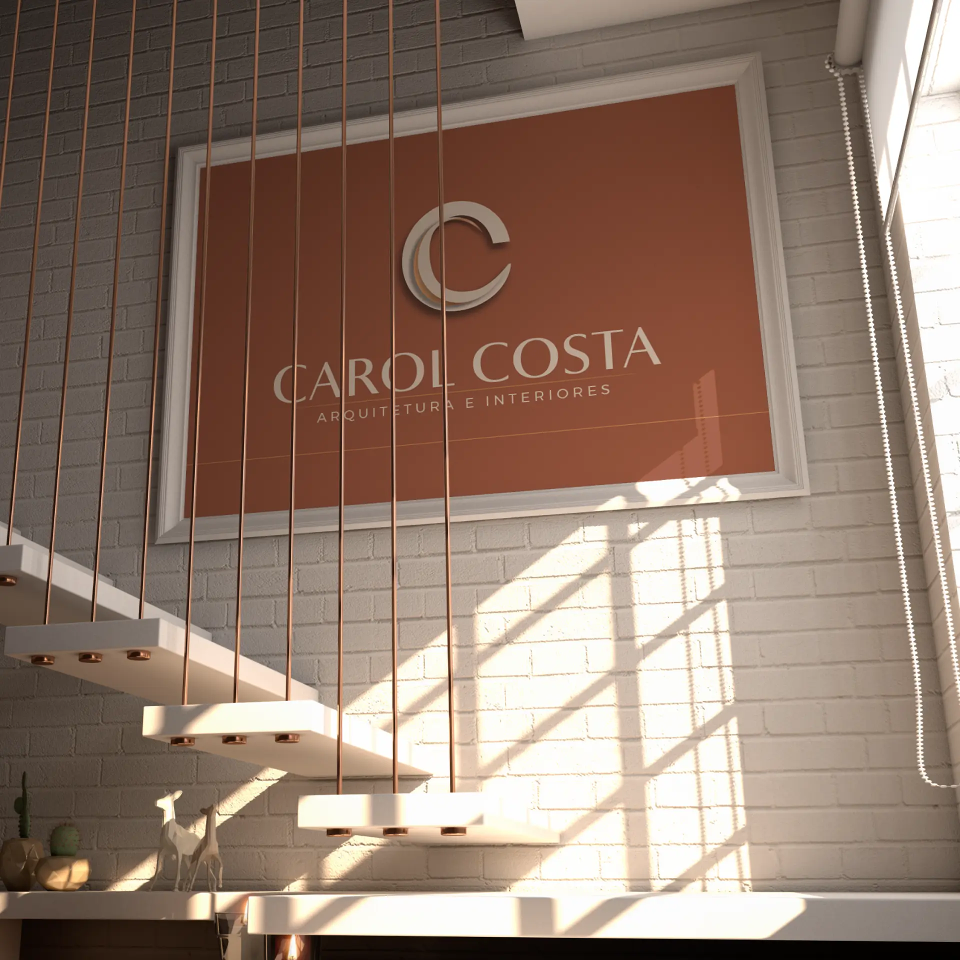 Projeto de identidade visual Carol Costa Arquitetura e Interiores
