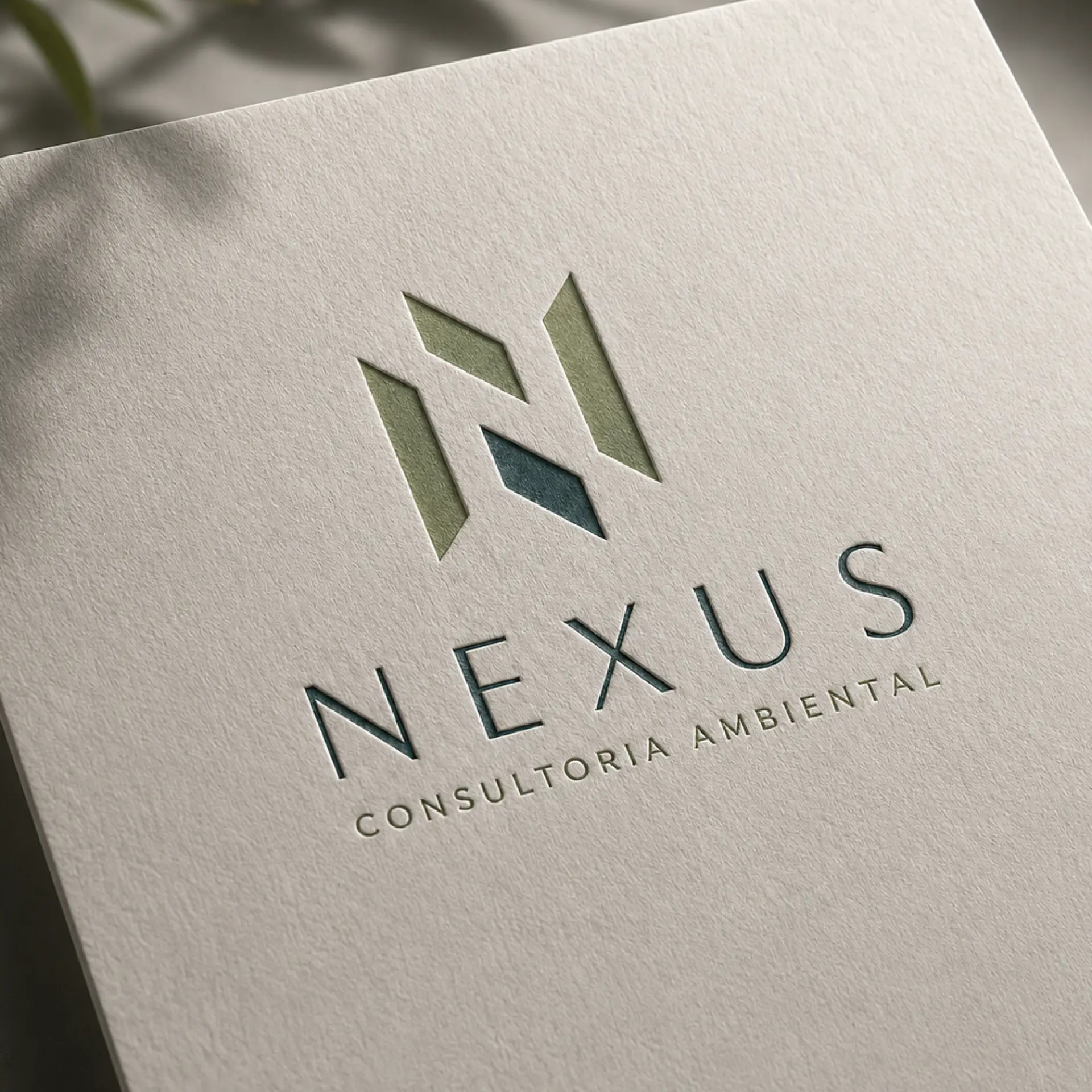 Projeto de identidade visual Nexus Consultoria Ambiental